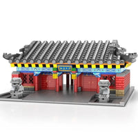 Thumbnail for Building Blocks MOC Architecture Famous Peking University Gate Bricks Toys - 1