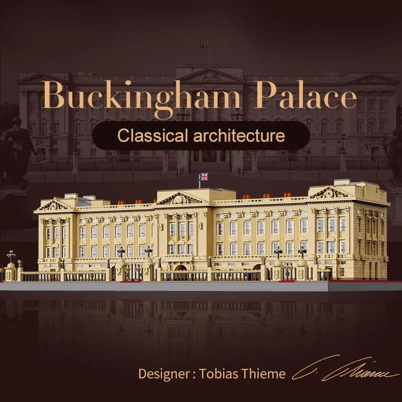 Building Blocks MOC Architecture Street Expert Buckingham Palace Bricks Toys - 8