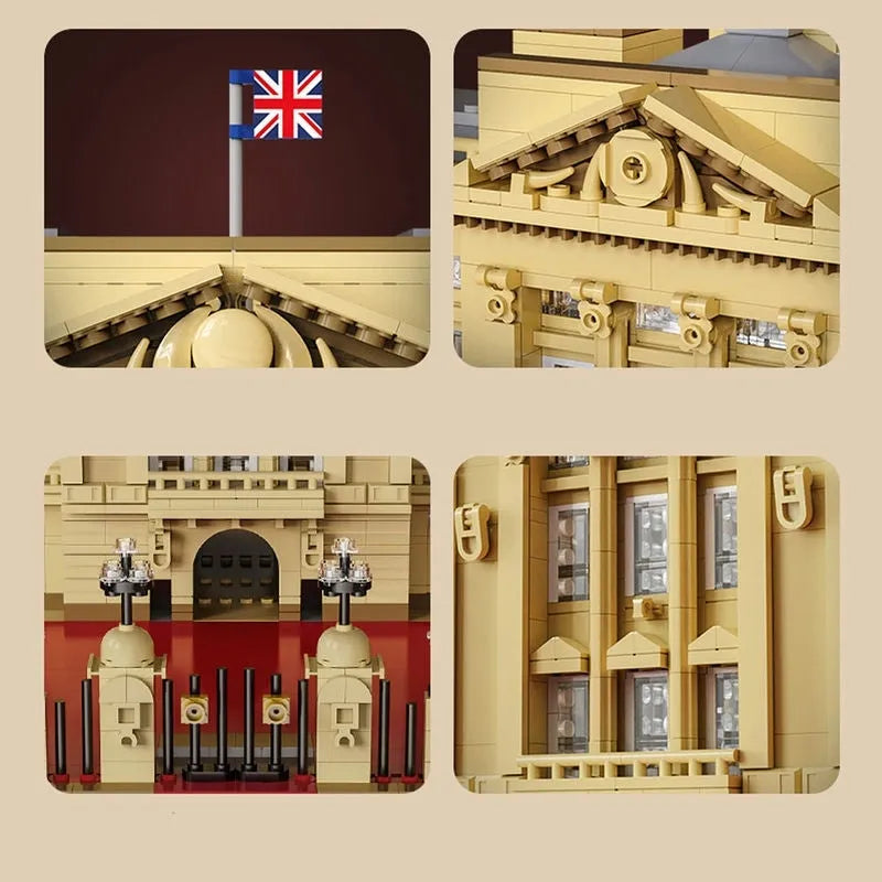 Building Blocks MOC Architecture Street Expert Buckingham Palace Bricks Toys - 4