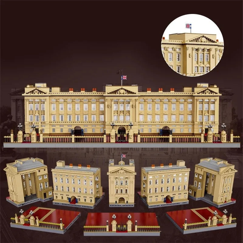 Building Blocks MOC Architecture Street Expert Buckingham Palace Bricks Toys - 7