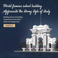 Thumbnail for Building Blocks MOC Architecture Tsinghua University Park Gate Bricks Toys - 3