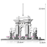 Thumbnail for Building Blocks MOC Architecture Tsinghua University Park Gate Bricks Toys - 1