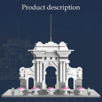 Thumbnail for Building Blocks MOC Architecture Tsinghua University Park Gate Bricks Toys - 5