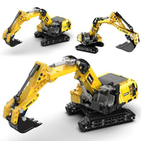 Thumbnail for Building Blocks MOC City Mini Excavator Truck Bricks Toys 65003 - 5