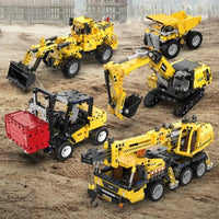 Thumbnail for Building Blocks MOC City Mini Excavator Truck Bricks Toys 65003 - 3