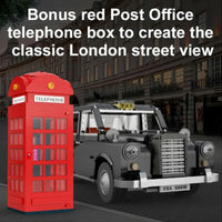 Thumbnail for Building Blocks MOC Classic Retro London Taxi Bricks Toy 62004 - 3