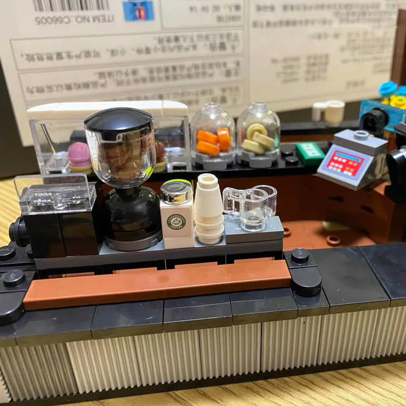 Building Blocks MOC Creator Expert Cafe Store Shop Bricks Toys C66005 - 10