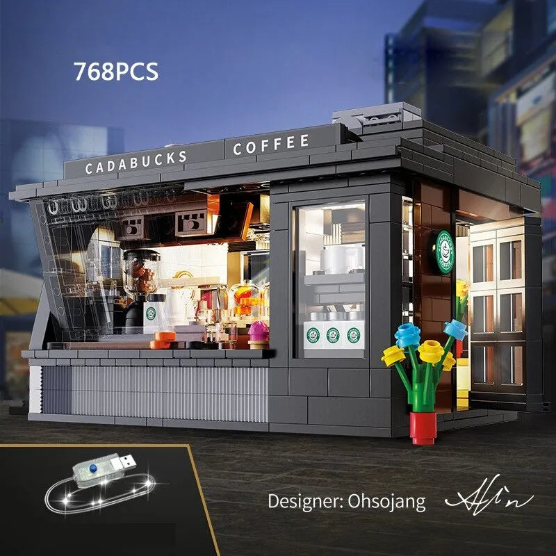 Building Blocks MOC Creator Expert Cafe Store Shop Bricks Toys C66005 - 2