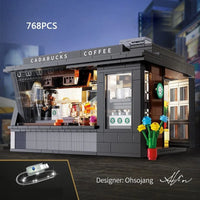 Thumbnail for Building Blocks MOC Creator Expert Cafe Store Shop Bricks Toys C66005 - 2