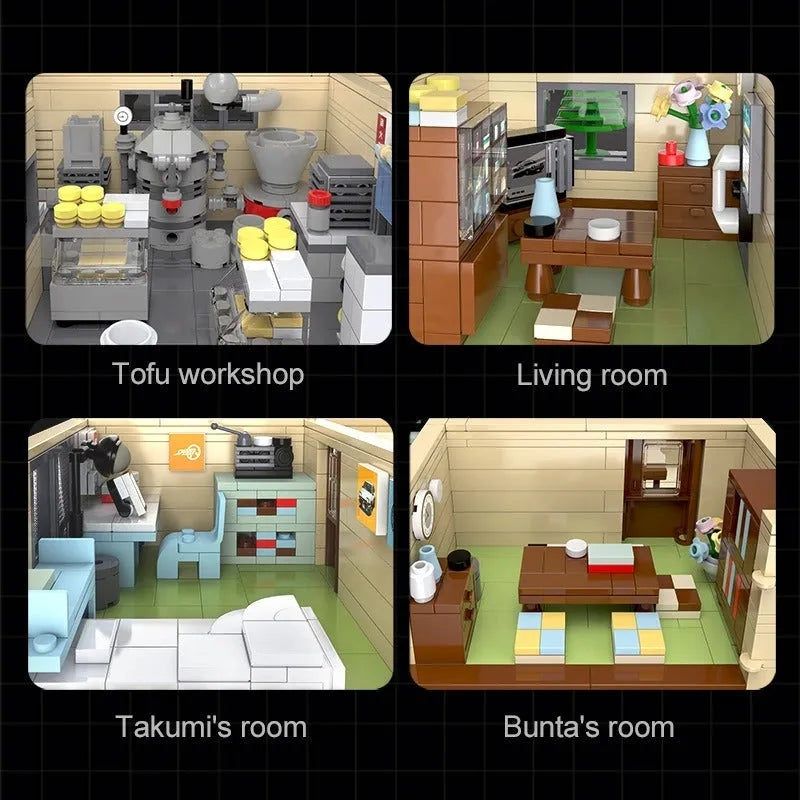 Building Blocks MOC Creator Expert City Tofu Store House Bricks Toy - 8