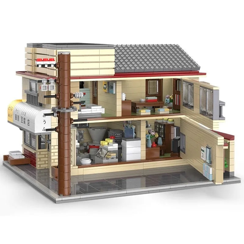 Building Blocks MOC Creator Expert City Tofu Store House Bricks Toy - 6