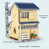 Thumbnail for Building Blocks MOC Creator Expert Japanese Tea House Store Shop Bricks Toy - 6