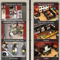 Thumbnail for Building Blocks MOC Creator Expert London Subway Station Bricks Toy Construction Set Toys - 6