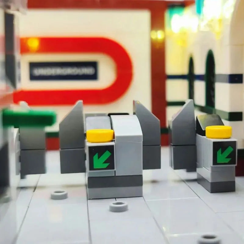 Building Blocks MOC Creator Expert London Subway Station Bricks Toy - 15
