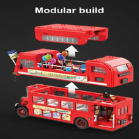 Thumbnail for Building Blocks MOC Double Deck London City Tour Bus Bricks Toy C59008 - 5