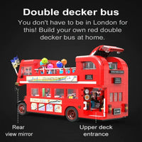Thumbnail for Building Blocks MOC Double Deck London City Tour Bus Bricks Toy C59008 - 3