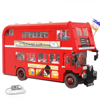 Thumbnail for Building Blocks MOC Double Deck London City Tour Bus Bricks Toy C59008 - 1