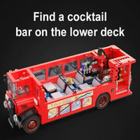 Thumbnail for Building Blocks MOC Double Deck London City Tour Bus Bricks Toy C59008 - 6