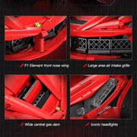 Thumbnail for Building Blocks MOC Ferrari Laferrari C61505 Super Racing Hyper Car Bricks Toys - 6