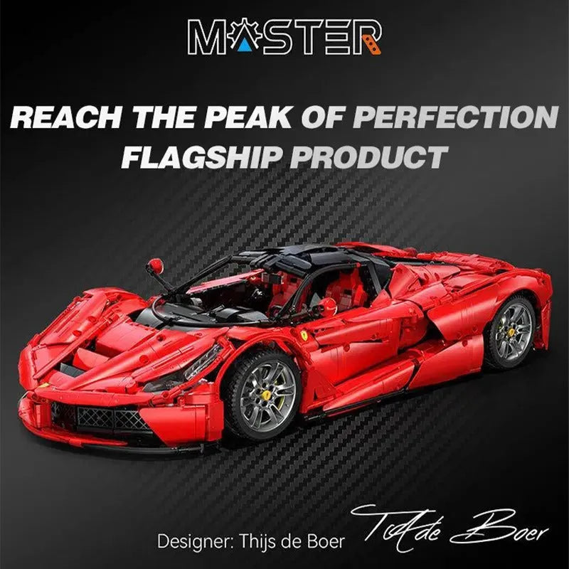 Building Blocks MOC Ferrari Laferrari C61505 Super Racing Hyper Car Bricks Toys - 2