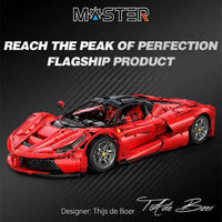 Thumbnail for Building Blocks MOC Ferrari Laferrari C61505 Super Racing Hyper Car Bricks Toys - 2