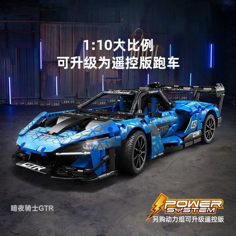 Building Blocks MOC McLaren Senna GTR Racing Sports Car Bricks Toys - 7