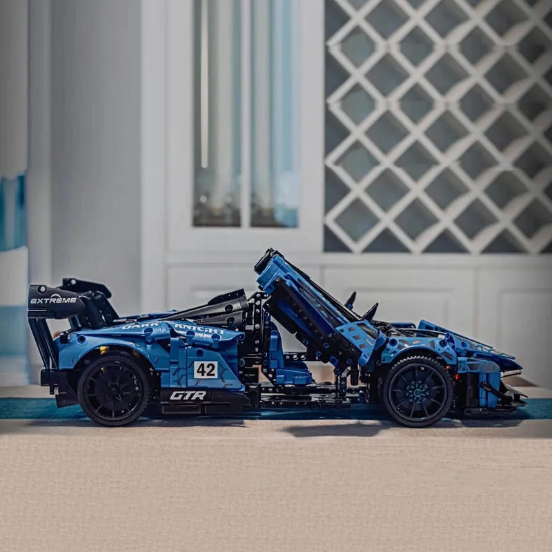 Building Blocks MOC McLaren Senna GTR Racing Sports Car Bricks Toys - 16