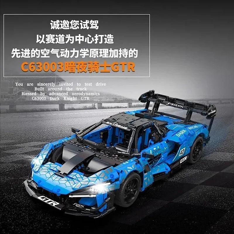 Building Blocks MOC McLaren Senna GTR Racing Sports Car Bricks Toys - 9