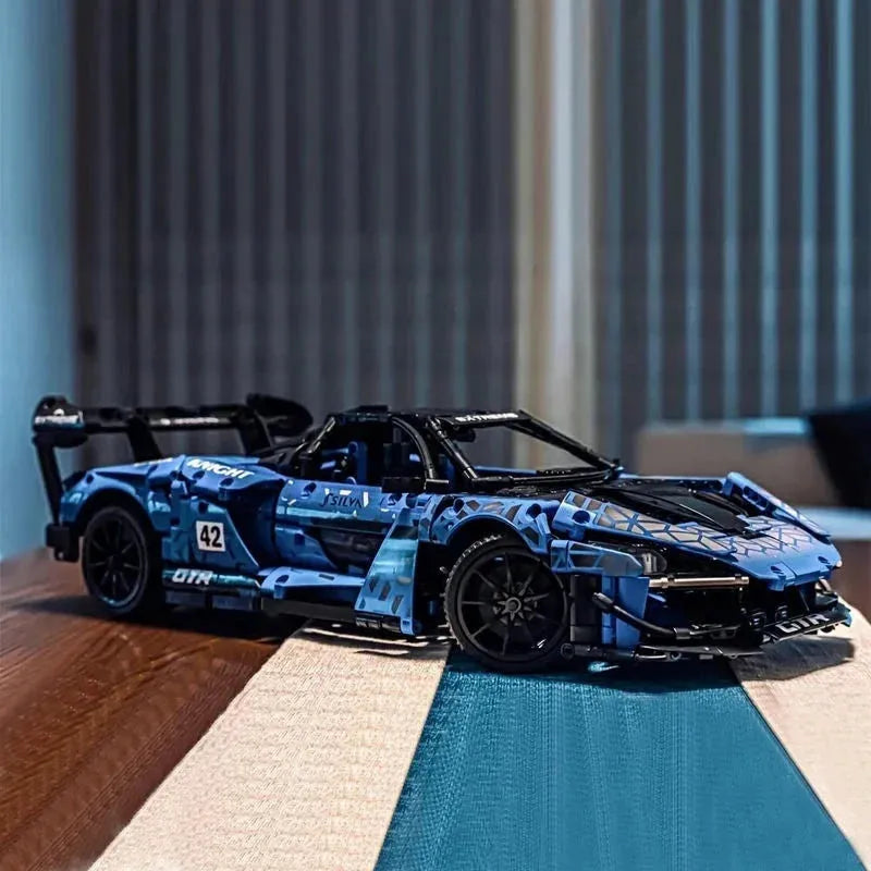 Building Blocks MOC McLaren Senna GTR Racing Sports Car Bricks Toys - 11