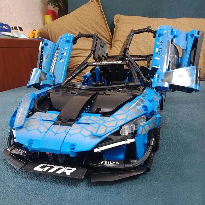 Building Blocks MOC McLaren Senna GTR Racing Sports Car Bricks Toys - 18
