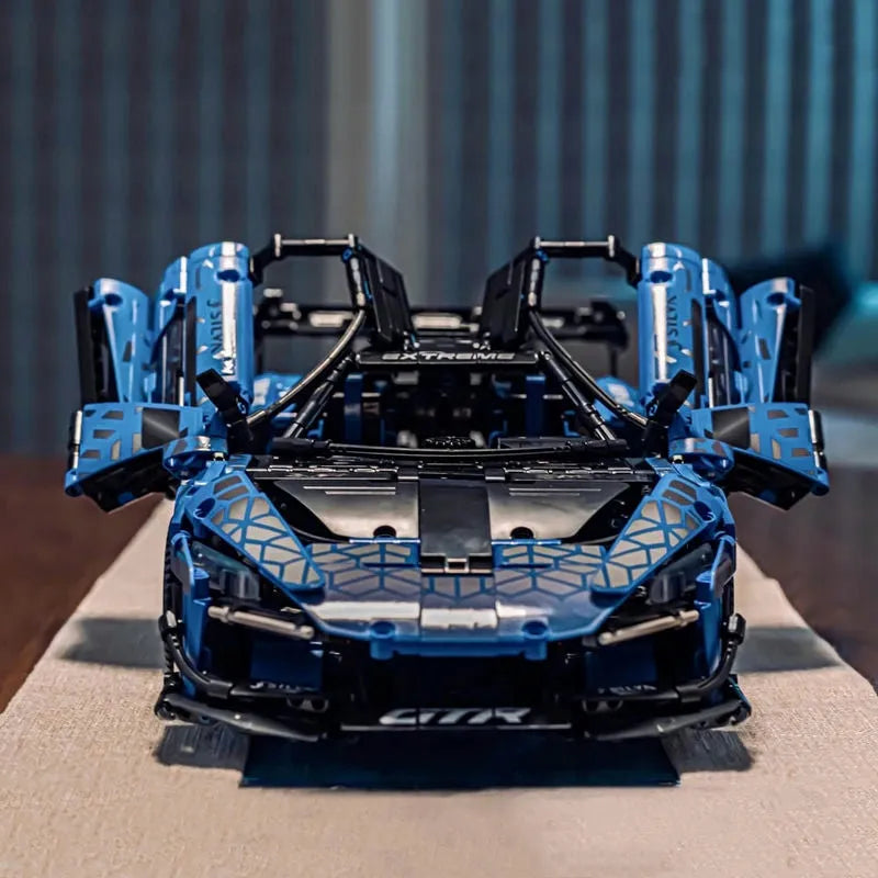 Building Blocks MOC McLaren Senna GTR Racing Sports Car Bricks Toys - 12