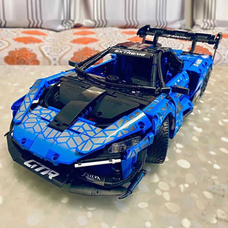 Building Blocks MOC McLaren Senna GTR Racing Sports Car Bricks Toys - 20