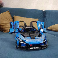 Thumbnail for Building Blocks MOC McLaren Senna GTR Racing Sports Car Bricks Toys - 13