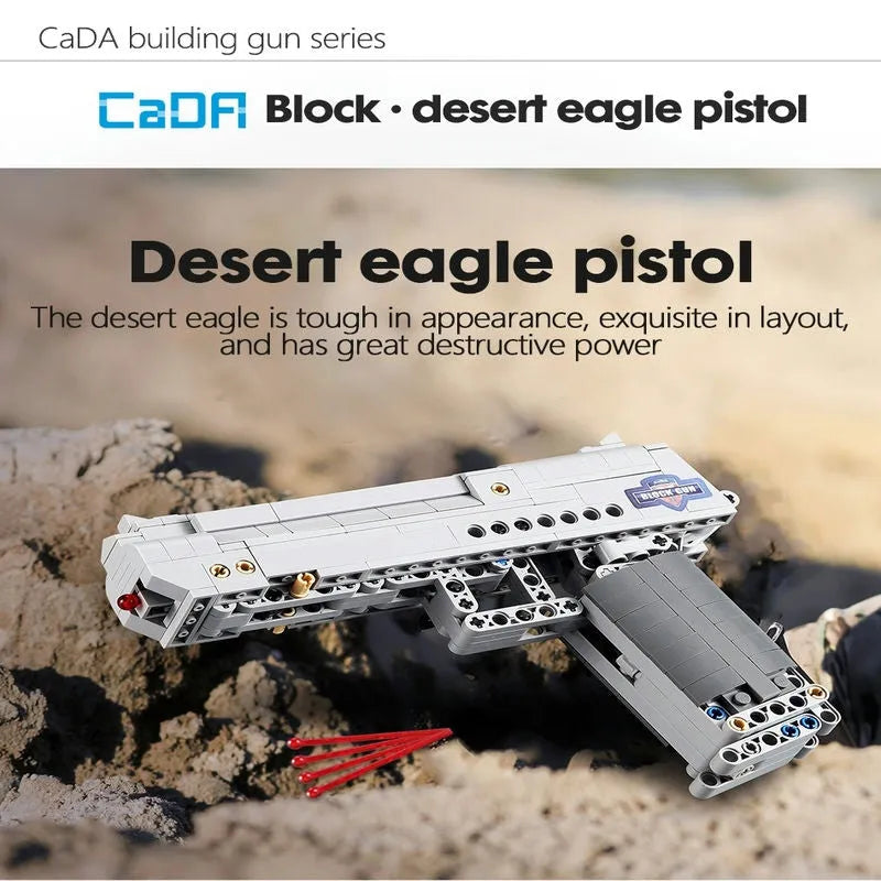 Building Blocks MOC Military Weapon Desert Eagle Pistol Gun Bricks Toys Construction Set Toys - 2