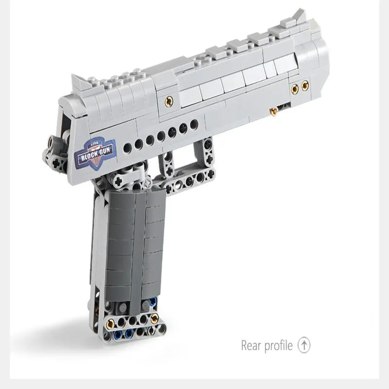 Building Blocks MOC Military Weapon Desert Eagle Pistol Gun Bricks Toys Construction Set Toys - 3