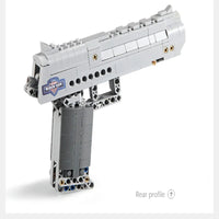 Thumbnail for Building Blocks MOC Military Weapon Desert Eagle Pistol Gun Bricks Toys Construction Set Toys - 3