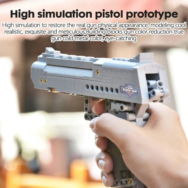 Building Blocks MOC Military Weapon Desert Eagle Pistol Gun Bricks Toys Construction Set Toys - 7