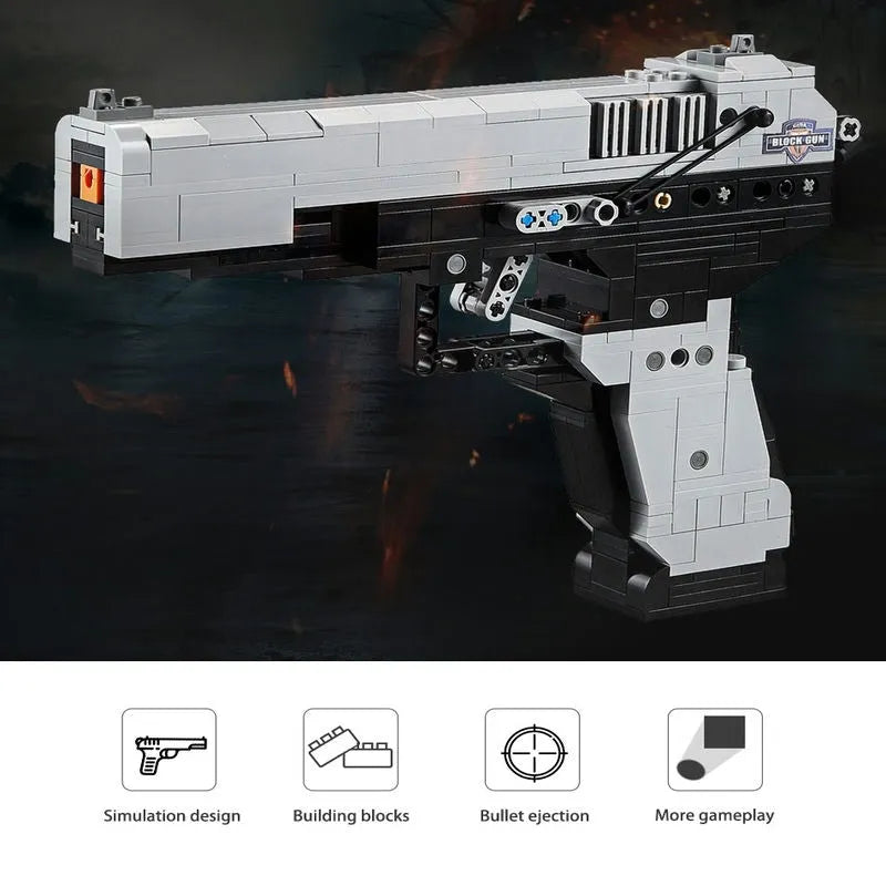 Building Blocks MOC Military Weapon SWAT Combat Pistol Gun Bricks Toys Construction Set Toys - 11