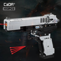 Thumbnail for Building Blocks MOC Military Weapon SWAT Combat Pistol Gun Bricks Toys - 3