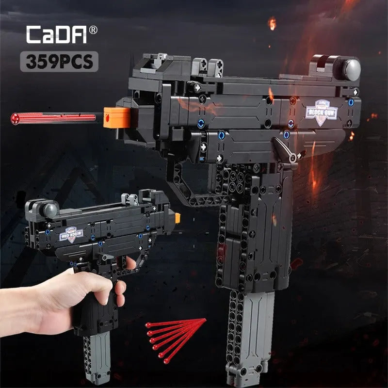 Building Blocks MOC Military Weapon UZI SMG Gun Rifle Pistol Bricks Toy - 3