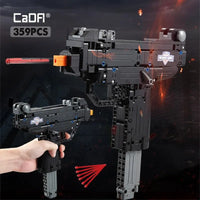 Thumbnail for Building Blocks MOC Military Weapon UZI SMG Gun Rifle Pistol Bricks Toy - 3