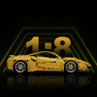 Thumbnail for Building Blocks MOC Motorized RC Ferrari 488 Racing Car Bricks Toys 61057 - 3