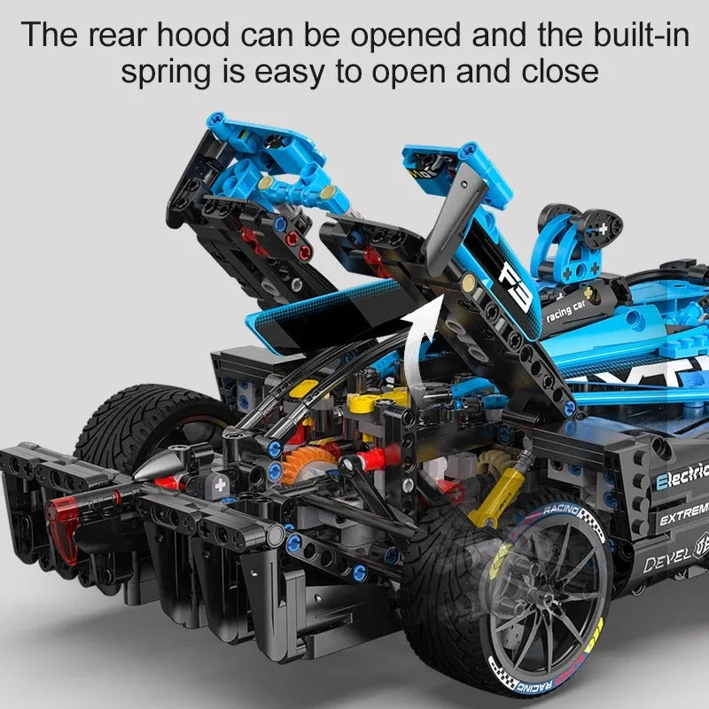 Building Blocks MOC RC Extreme Super Racing Car Bricks Toys Kids 64004 - 6