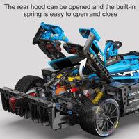 Thumbnail for Building Blocks MOC RC Extreme Super Racing Car Bricks Toys Kids 64004 - 6