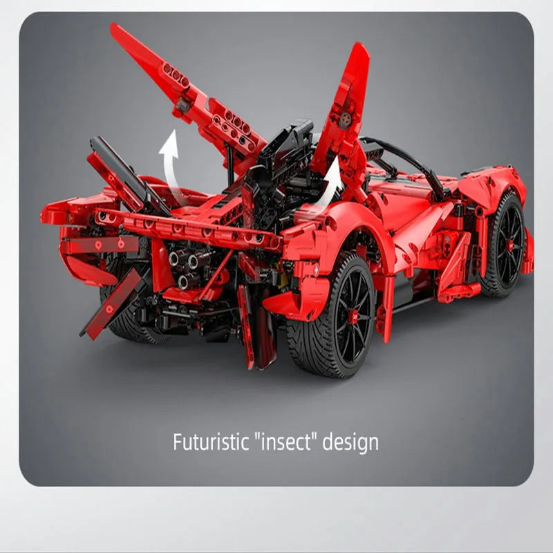 Building Blocks MOC RC Motorized APE Racing Hyper Car Bricks Toys C63005 Construction Set Toys - 9