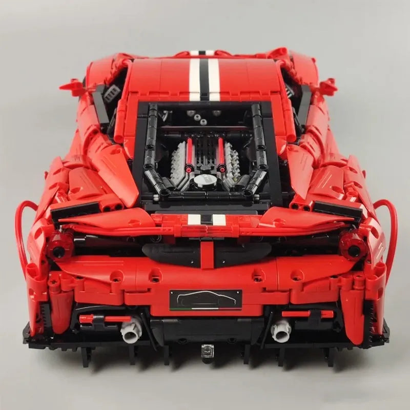Building Blocks MOC RC Motorized Ferrari 488 Racing Sports Car Bricks Toys - 33