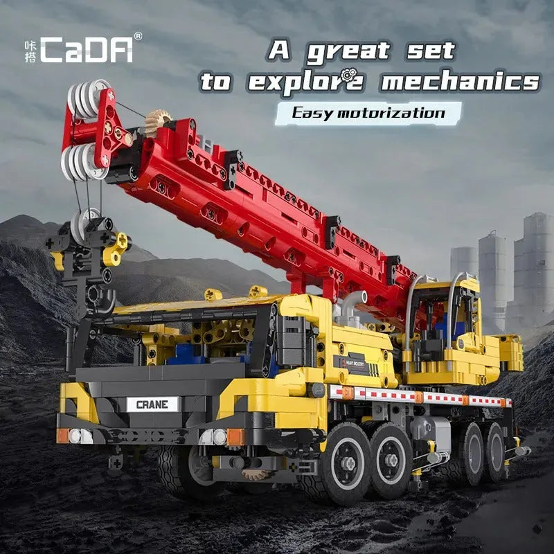 Building Blocks MOC RC Motorized Large Tech Mobile Crane Truck Bricks Toys - 2