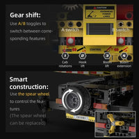 Thumbnail for Building Blocks MOC RC Motorized Large Tech Mobile Crane Truck Bricks Toys - 13