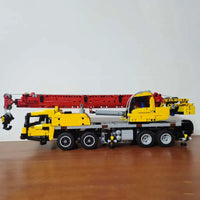 Thumbnail for Building Blocks MOC RC Motorized Large Tech Mobile Crane Truck Bricks Toys - 5