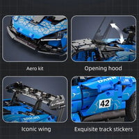 Thumbnail for Building Blocks MOC RC Motorized McLaren Senna GTR Racing Car Bricks Toy - 23